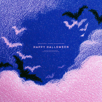 PSD 구름 감정 나비 백그라운드 일러스트 하늘 조명 풍경 장식 축제 할로윈 비행 분위기 저녁 신비 즐거움 박쥐 뷰티풀 색채 국내일러스트 자연요소 곤충 컨셉 포유류 야간 파일형식