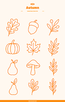 아이콘 단풍 스티커 잎 크리스마스 채소 과일 자연 호박 날씨 가을 도토리 선박 2D아이콘 AI파일 식물 계절 기념일 수상교통 견과류 생태계 파일형식 벡터
