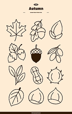 식물 아이콘 디자인 공원 예술 선 자연 생명 나뭇잎 풍경 견과류 가을 심플 도토리 2D아이콘 AI파일 계절 공공시설 잎 생태계 파일형식 벡터