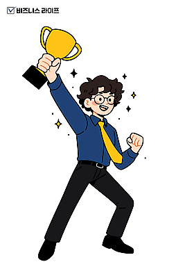 캐릭터 옷 남자 포즈 셔츠 일러스트 모션 성공 넥타이 표정 축제 경쟁 기쁨 축하 우승 수면 결심 트로피 열정 국내일러스트 AI파일 잡화 감정 컨셉 상의 사람 물 최고 상_우승 파일형식 벡터