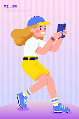 모자 패션 운동화 일러스트 기술 아웃도어 일상 캐주얼 친구 스마트폰 사진촬영 즐거움 주말 친목 소셜미디어 국내일러스트 AI파일 잡화 옷 감정 신발 관계 라이프 핸드폰 스마트기기 촬영 파일형식 벡터