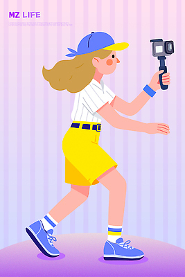 모자 손 여자 패션 백그라운드 운동화 일러스트 반바지 모션 표정 밝음 일상 여름 빛 청춘 머리카락 걷기 카메라 촬영 즐거움 야구모자 국내일러스트 AI파일 모자_잡화 잡화 계절 감정 신발 컨셉 바지 사람 라이프 신체부위 전자제품 머리 야구용품 파일형식 벡터