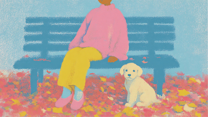 JPG 나무 공원 분홍색 백그라운드 낙엽 일러스트 바지 자연 날씨 사람 앉기 일상 햇빛 소풍 노란색 평화 귀여움 고양이 가을 강아지 스웨터 국내일러스트 AI일러스트 식물 계절 공공시설 컬러 컨셉 상의 잎 포유류 모션 하의 라이프 반려동물 태양 야외활동 개 생태계 파일형식 AI콘텐츠