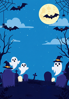 JPG 나무 일러스트 자연 하늘 해골 그림자 친구 할로윈 보름달 가을 춤 무덤 분위기 유령 저녁 신비 박쥐 마법 국내일러스트 AI일러스트 식물 계절 컨셉 포유류 관계 문화예술 뼈 달 야간 생태계 파일형식 AI콘텐츠