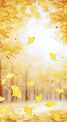 JPG 나무 감정 잎 일러스트 자연 하늘 바람 날씨 풍경 빛 햇빛 노란색 평화 소리 고요 가을 숲 은행잎 뷰티풀 국내일러스트 AI일러스트 자연요소 식물 계절 컬러 컨셉 태양 생태계 파일형식 AI콘텐츠