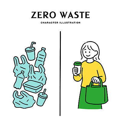 여자 음료 일러스트 가정 아이디어 일상 생활 자연보호 재활용 비교 쓰레기 플라스틱 장바구니 친환경 습관 소셜미디어 자원절약 제로웨이스트 국내일러스트 AI파일 컨셉 자연 재질 사람 라이프 쇼핑 바구니 환경 그린캠페인 절약 보호 사회이슈 파일형식 벡터