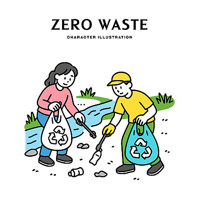 나무 지구 어린이 일러스트 청소년 자연 봉투 자연보호 재활용 쓰레기 강가 에코 공동체 쓰레기줍기 참여 책임감 국내일러스트 AI파일 식물 컨셉 사람 강 환경 보호 친환경 생태계 파일형식 벡터 줍기