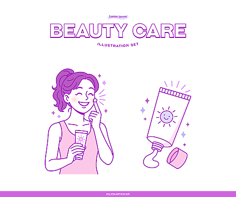 여자 패션 행복 일러스트 건강 관리 웃음 일상 뷰티 화장품 촉촉함 세수 상품 선크림 피부 스킨케어 아이템 시위 국내일러스트 AI파일 감정 표정 사람 라이프 신체부위 청결 젖음 파일형식 벡터