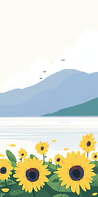 JPG 식물 구름 꽃 호수 여행 일러스트 자연 조류 하늘 해바라기 산 풍경 일상 초록색 여름 평화 탐험 힐링 뷰티풀 차분 국내일러스트 AI일러스트 자연요소 동물 계절 컬러 컨셉 라이프 생태계 파일형식 AI콘텐츠