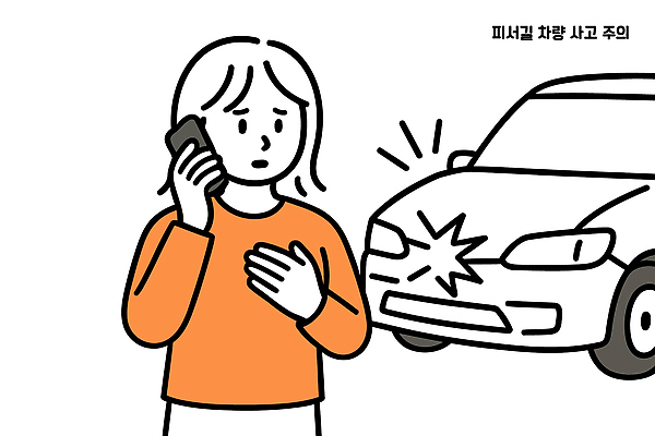 여자 일러스트 스트레스 안전 고통 확인 걱정 노력 긴장 해결 자동차사고 구조요청 긴급상황 피해자 국내일러스트 AI파일 감정 사람 피해 긴급 구출 교통사고 파일형식 벡터