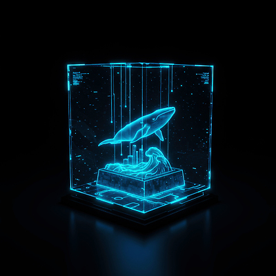 JPG 편집이미지 물결 예술 바다 상상 생명 기술 창조 디지털 수중 수조 고래 홀로그램 이미지편집 AI컴퓨터그래픽 AI콘텐츠 포유류 수중동물 파일형식