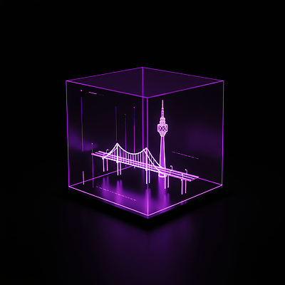 JPG 편집이미지 예술 설계 조명 서울 장식 인테리어 투명 큐브 입체 남산타워 랜드마크 홀로그램 가교 이미지편집 AI컴퓨터그래픽 AI콘텐츠 건축물 디자인 컨셉 한국 남산 파일형식