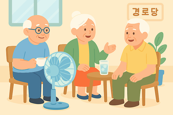 노년 행복 문화 음료 일러스트 휴식 대화 웃음 라이프 여름 친구 정원 카페 사회 선풍기 시원함 즐거움 소통 친목 공동체 국내일러스트 AI파일 계절 감정 컨셉 관계 표정 말하기 성인 생활 상점 가전제품 파일형식 벡터