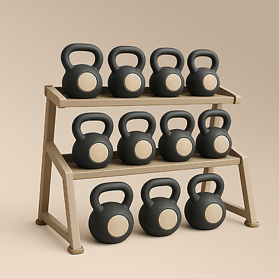 PSD 편집이미지 디자인 선반 운동 검은색 헬스 공간 도구 모던 준비 체육관 정리 근력 강화 베이지색 케틀벨 편집3D 컬러 가구 건강 3D 파일형식