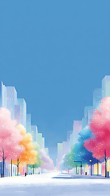 JPG 나무 공원 감정 길 컬러 일러스트 자연 하늘 거리 풍경 건물 맑음 봄 도시 모던 화사함 조화 뷰티풀 색채 생동감 경관 국내일러스트 AI일러스트 AI콘텐츠 식물 건축물 계절 공공시설 컨셉 날씨 생태계 파일형식