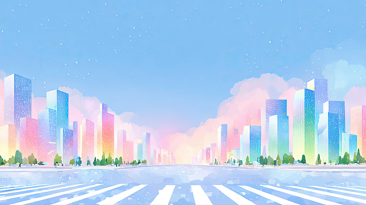 JPG 주간 구름 겨울 일러스트 자연 하늘 아침 바람 거리 풍경 빌딩 초록색 햇빛 도시 스카이라인 뷰티풀 색채 국내일러스트 AI일러스트 AI콘텐츠 자연요소 계절 컬러 날씨 건물 태양 생태계 파일형식