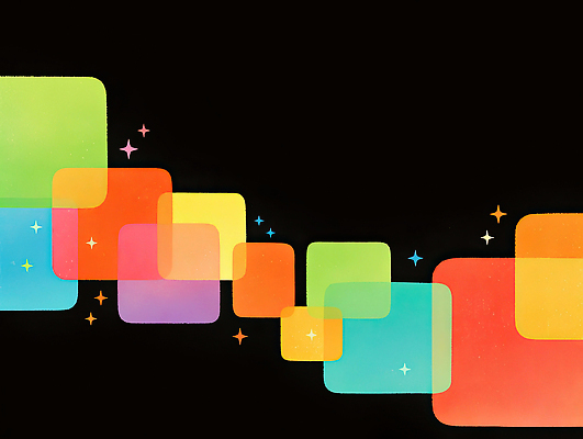 JPG 모양 디자인 컬러 백그라운드 패턴 일러스트 추상 그래픽 반짝임 컬러풀 사각형 배열 준비 그림 조화 국내일러스트 AI일러스트 AI콘텐츠 도형 무늬 모션 파일형식