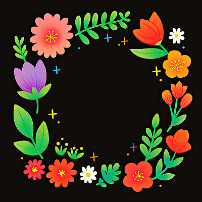 JPG 식물 디자인 계절 꽃 화초 컬러 백그라운드 일러스트 자연 그래픽 장식 컬러풀 화려 조화 뷰티풀 창의성 국내일러스트 AI일러스트 AI콘텐츠 컨셉 생태계 파일형식