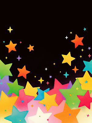 JPG 디자인 별 예술 컬러 백그라운드 일러스트 장식 화려 오브젝트 개성 조화 뷰티풀 상상력 창작 디지털아트 환상 국내일러스트 AI일러스트 AI콘텐츠 자연요소 컨셉 파일형식