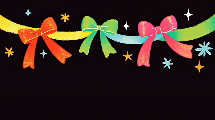 JPG 디자인 기념일 감정 별 리본 컬러 백그라운드 일러스트 이벤트 장식 파티 축제 축하 화려 분위기 기회 꾸밈 국내일러스트 AI일러스트 AI콘텐츠 자연요소 컨셉 파일형식