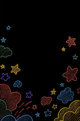 JPG 모양 구름 디자인 별 컬러 백그라운드 패턴 일러스트 장식 검은색 화려 즐거움 그림 화사함 비율 상상력 색채 창의력 국내일러스트 AI일러스트 AI콘텐츠 자연요소 감정 컨셉 무늬 파일형식