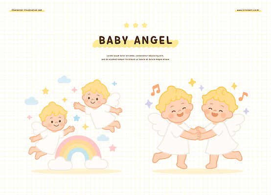 구름 캐릭터 행복 어린이 무지개 일러스트 노래 천사 사랑 파티 귀여움 표현 춤 순수 즐거움 동심 일러캐릭터 AI파일 자연요소 감정 음악 컨셉 문화예술 사람 이벤트 파일형식 벡터