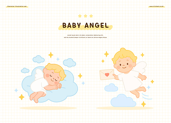 구름 캐릭터 행복 일러스트 상상 천사 사랑 꿈 아기 달콤 포근함 신비 편지 순수 천국 밝은색 뷰티풀 일러캐릭터 AI파일 자연요소 감정 컨셉 사람 감각 맛 파일형식 벡터