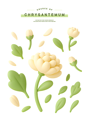 PSD 식물 편집이미지 디자인 꽃 화초 예술 컬러 백그라운드 잎 자연 국화 장식 그리기 뷰티풀 생동감 편집3D 모션 3D 생태계 파일형식