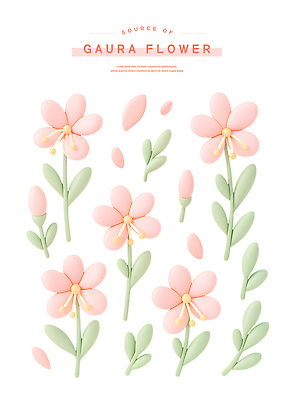 PSD 식물 편집이미지 디자인 꽃잎 꽃 예술 분홍색 잎 자연 봄 표현 화사함 조화 뷰티풀 편집3D 계절 컬러 컨셉 3D 생태계 파일형식