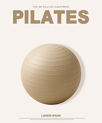 PSD 편집이미지 건강 운동 운동기구 헬스 스트레칭 장비 균형 연습 강화 고무공 필라테스 편집3D 공 3D 파일형식