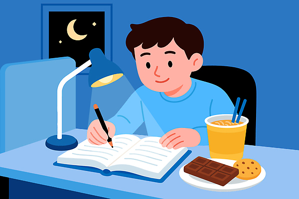 일러스트 창문 휴식 디저트 조명 소년 일상 학습 독서 과자 초콜릿 어둠 수능 달 기록 야간 집중 책상 즐거움 수험생 과제 어려움 국내일러스트 AI파일 자연요소 교육 남자 감정 어린이 음식 가구 컨셉 고등학생 라이프 시험 파일형식 벡터