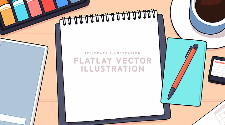 디자인 백그라운드 일러스트 문구용품 아이디어 일상 노트북 사무실 필기구 사무용품 커피잔 스케치 집중 책상 메모용지 국내일러스트 AI파일 커피 가구 컨셉 비즈니스 잔 미술 라이프 전자제품 오브젝트 파일형식 벡터