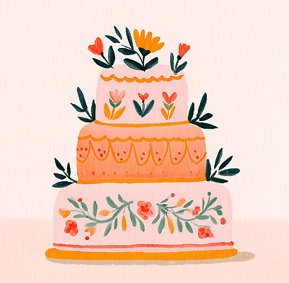 PSD 디자인 기념일 음식 컬러 꽃무늬 일러스트 디저트 서양음식 장식 파티 케이크 축하 생일 달콤 웨딩케이크 즐거움 파스텔 수공예 뷰티풀 국내일러스트 꽃 감정 컨셉 무늬 학용품 이벤트 맛 공예 파일형식