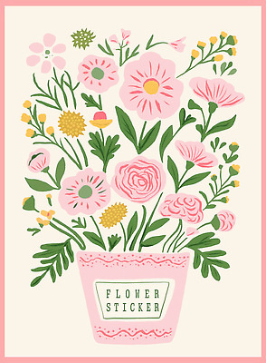 PSD 식물 디자인 꽃 화분 분홍색 꽃다발 스티커 잎 일러스트 자연 생명 수채화 장식 봄 뷰티풀 색감 국내일러스트 계절 컬러 생태계 파일형식