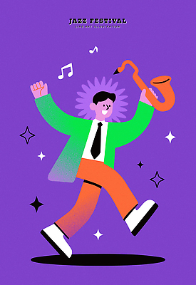 캐릭터 문화 예술 음악 컬러 연주 일러스트 사람 보라색 축제 공연 자유 춤 색소폰 즐거움 그림 재즈 흥미 국내일러스트 AI파일 감정 컨셉 문화예술 이벤트 목관악기 파일형식 벡터