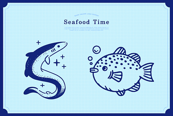 디자인 예술 바다 상징 일러스트 어류 그래픽 귀여움 수중동물 해산물 생태계 색감 국내일러스트 AI파일 동물 컨셉 파일형식 벡터
