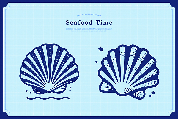 디자인 예술 바다 컬러 백그라운드 일러스트 자연 생명 조개 그래픽 수중동물 신선 조개껍데기 해산물 뷰티풀 국내일러스트 AI파일 동물 어패류 생태계 파일형식 벡터
