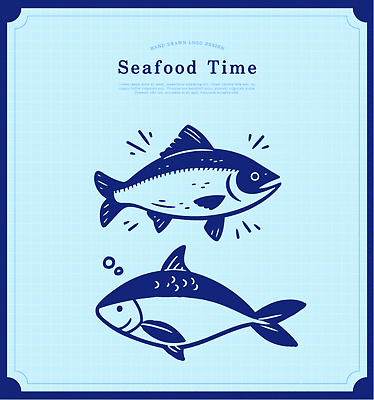 디자인 예술 음식 바다 일러스트 요리 주방 식사 수중동물 신선 맛 해산물 즐거움 그림 건강식 먹거리 국내일러스트 AI파일 동물 감정 컨셉 파일형식 벡터