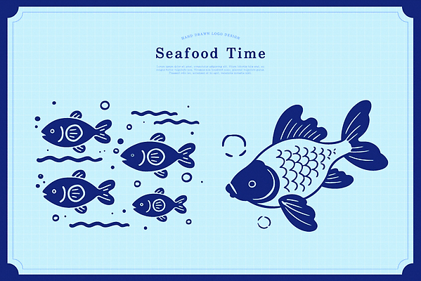 디자인 예술 바다 패턴 일러스트 자연 어류 파란색 귀여움 수중 수영 수중동물 수조 해산물 수족관 국내일러스트 AI파일 동물 컬러 컨셉 무늬 수상스포츠 생태계 파일형식 벡터