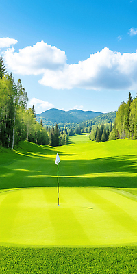 JPG 나무 편집이미지 스포츠 골프 골프장 자연 하늘 휴식 산 풍경 잔디 취미 야외 파란색 깃발 땅 편집실사 AI포토 AI콘텐츠 식물 컬러 컨셉 스포츠시설 구기 CG 생태계 파일형식