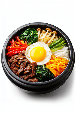 JPG 편집이미지 전통 한식 채소 한국 건강 요리 계란 식사 소고기 신선 맛 비빔밥 돌솥 편집실사 AI포토 AI콘텐츠 아시아 음식 컨셉 육류 알 CG 파일형식