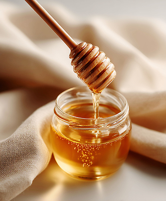 JPG 편집이미지 음식 재료 식탁 유리병 디저트 건강 요리 식사 달콤 천 향기 꿀 나무스푼 편집실사 AI포토 AI콘텐츠 탁자 병_용기 직물 맛 CG 냄새 나무숟가락 파일형식