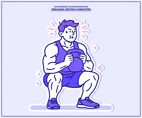 남자 포즈 일러스트 모션 근육 건강 운동복 운동 헬스 힘 몸무게 체육 연습 드로잉 강화 스쿼트 국내일러스트 AI파일 옷 미술 사람 파일형식 벡터 운동자세