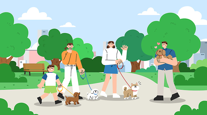 동물 공원 어린이 일러스트 가족 모션 자연 놀이 웃음 성인 취미 친구 태양 소풍 환경 산책 만남 강아지 즐거움 녹지 국내일러스트 AI파일 자연요소 공공시설 감정 컨셉 관계 휴식 표정 사람 반려동물 야외활동 개 생태계 파일형식 벡터