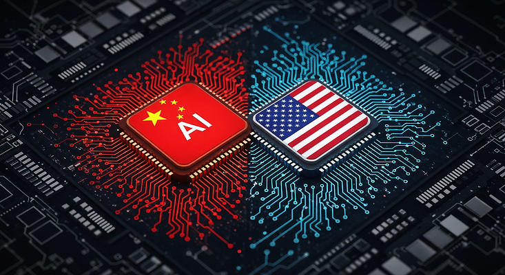 JPG 편집이미지 과학 기술 그래픽 컴퓨터 자료 미국 중국 경쟁 발전 회로판 사이버 전자 혁명 마이크로칩 AI_인공지능 이미지편집 AI컴퓨터그래픽 AI콘텐츠 아시아 컨셉 북아메리카 전자제품 메모리칩 파일형식