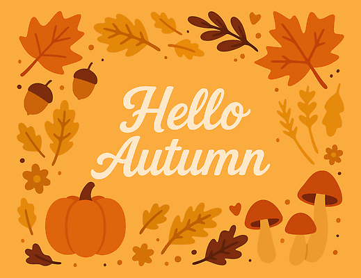 디자인 계절 예술 컬러 백그라운드 단풍 잎 일러스트 도안 자연 호박 따뜻함 사랑 풍경 그래픽 버섯 가을 변화 심플 색채 국내일러스트 AI파일 식물 감정 컨셉 채소 생태계 파일형식 벡터