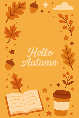 계절 여유 커피 음료 컬러 백그라운드 일러스트 자연 나뭇잎 장식 책 인테리어 독서 노란색 환경 카페 가을 도토리 오후 국내일러스트 AI파일 디자인 감정 잎 상점 견과류 생태계 파일형식 벡터