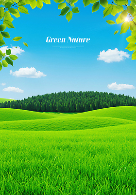 PSD 나무 구름 편집이미지 자연 하늘 풍경 잔디 초원 여름 햇빛 평화 숲 언덕 뷰티풀 이미지편집 자연요소 식물 계절 컨셉 태양 생태계 파일형식