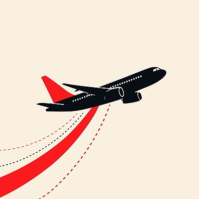 디자인 여행 하늘색 일러스트 하늘 비행기 공중 그래픽 비행 도시 공항 고도 항공 순간 국내일러스트 AI파일 항공교통 교통시설 대중교통 파란색 파일형식 벡터