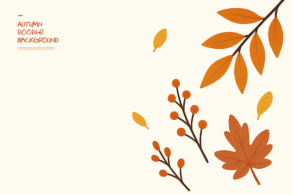 PSD 디자인 계절 열매 컬러 백그라운드 잎 일러스트 자연 수채화 따뜻함 미소 풍경 일상 장식 가을 배열 그림 색감 국내일러스트 식물 표정 라이프 생태계 파일형식